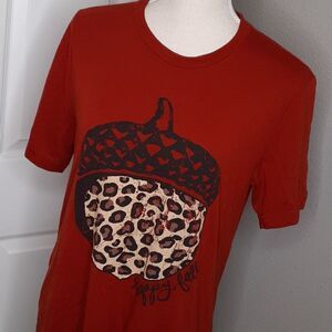 TEXAS True Happy Fall Tee Distressed Graphic Size M